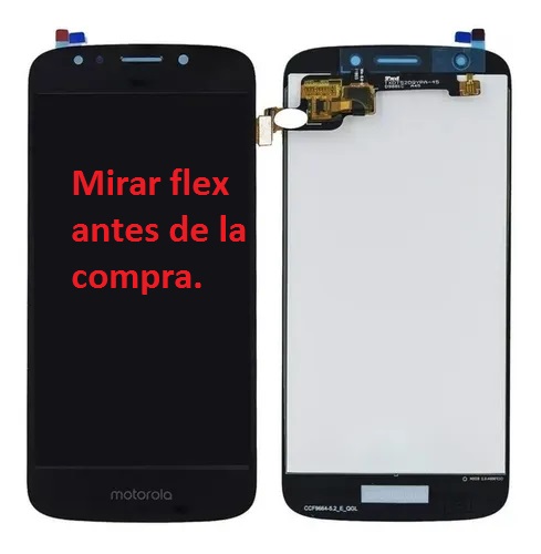 Modulo Motorola Moto E5 Play XT1920 ( Flex corto) con marco negro (ORIG)