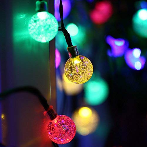 Luces de Navidad Canicas Acrilico Colores