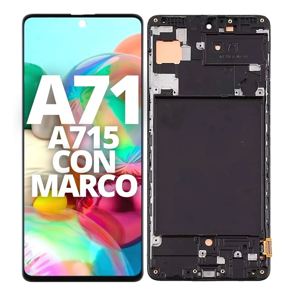 Modulo Samsung A71 / A715 con marco negro (OLED)