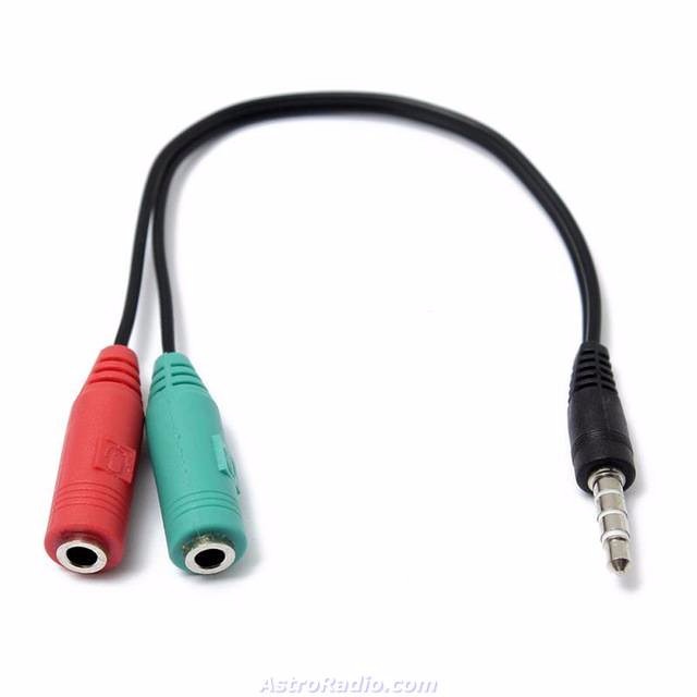 Cable de Audio Mini Plug a Auricular y Microfono ideal para PS4 &amp;