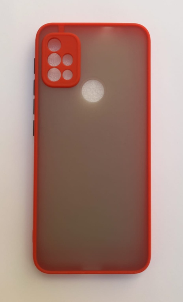 TPU Rigido con borde color Samsung A21 Rojo