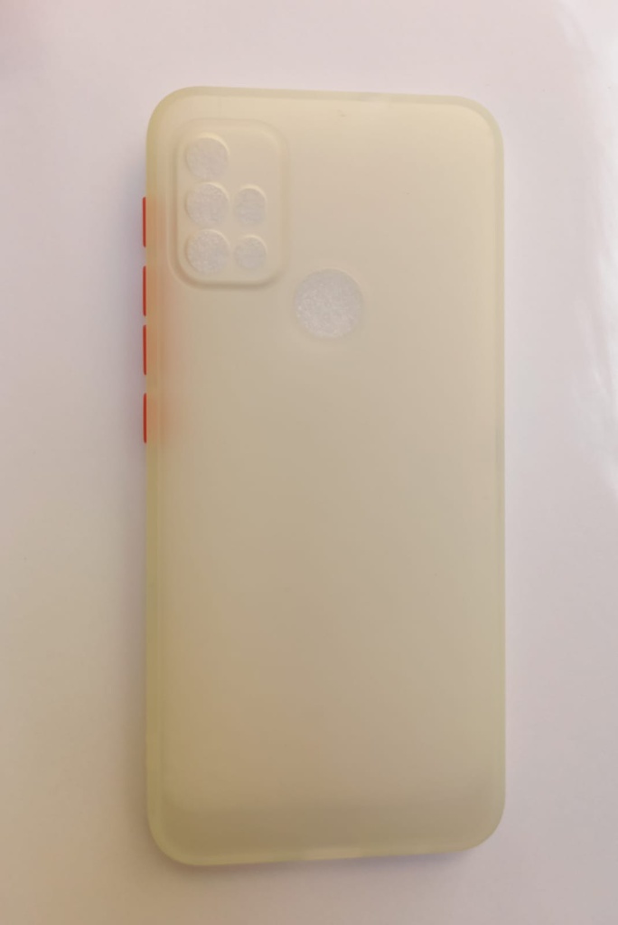 TPU Rigido con borde color Samsung A70 Blanco