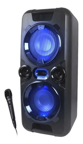 Parlante Portatil Karaoke con microfono BT FM USB Aux Sd Winco W745 (29x60cm)