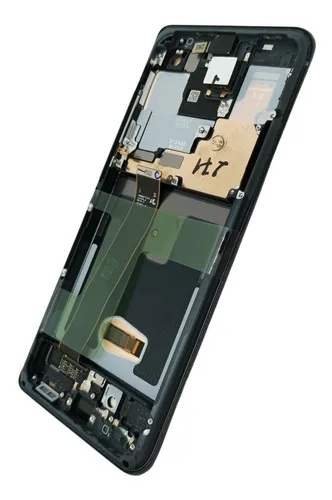 Modulo Samsung S20 Ultra negro con marco (ORIG)