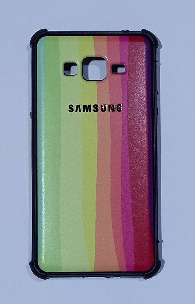 TPU Rigido estampado(Fb) Samsung A01 Rayas Color 8