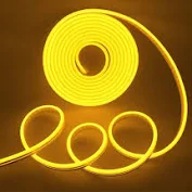 Tira Led Flexible Luz de Neon Amarillo 12V (6*12mm) x mts