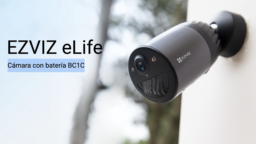 Camara Ip de Seguridad Wifi Ezviz eLife CS-BC1C Full Hd 1080p 2mpx Bullet con Bateria Exterior