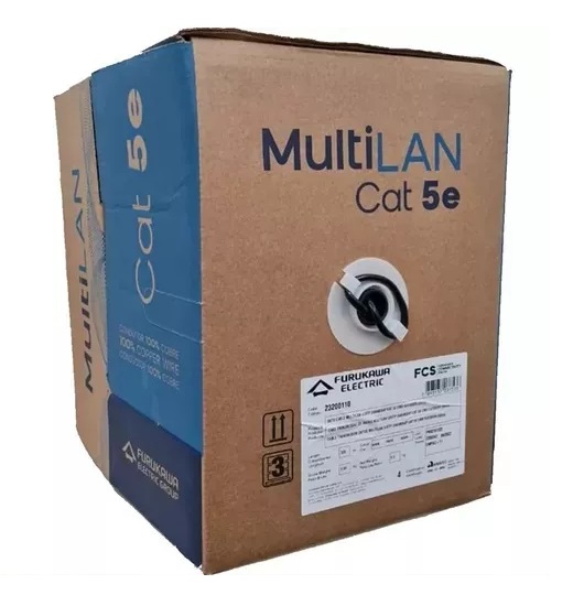 Cable UTP Furukawa Exterior Cat 5E 305m 100% cobre numerado Anti UV