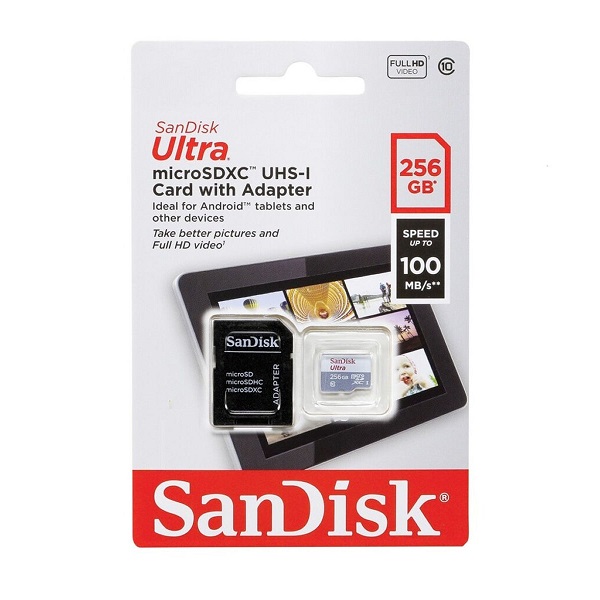 Micro SD Sandisk Ultra 256gb clase 10 150MB/s