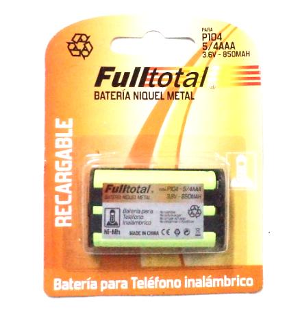 Bateria Recargable Fulltotal Telefono inalam. P104 5/4AAA