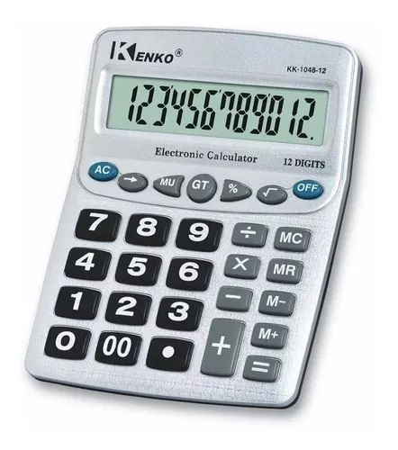 Calculadora Grande 12 Digitos Kenko KK-1048-12