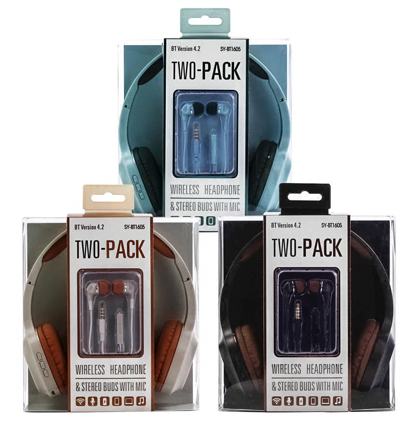 Pack 2 en 1 Auricular Bluetooth + Auricular Intra SY-BT1605