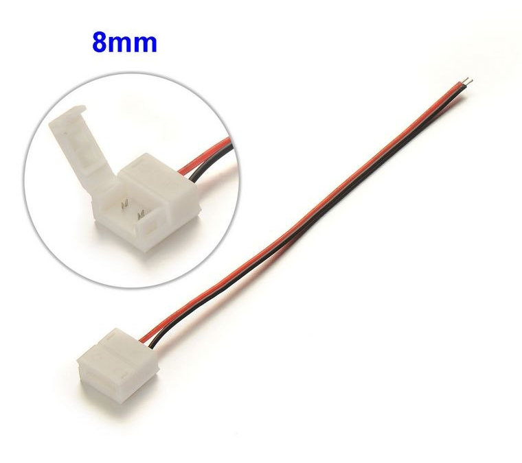 Cable Conector Simple para Led 3528 8mm