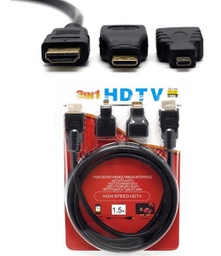 [038763 099929 DMI-444 558645] Cable HDMI 3 en 1 C7820