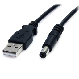 [CB091] Cable de Alimentacion 80cm Usb A Plug Dc 5,5mm CB091