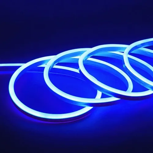 [Led-2835nh120BL-12v] Tira Led Flexible Luz de Neon Azul Frio 12V (6*12mm) x mts