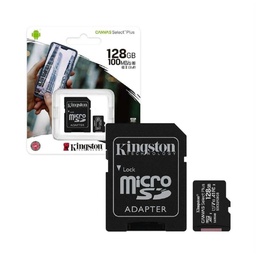 [740617298703] Micro SD 128gb Kingston clase 10 Canvas Select Plus 100MB/s