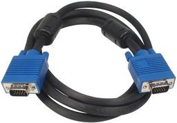 [VIR-1101] Cable VGA a VGA macho - macho 3 mts doble filtro Reforzado alta calidad