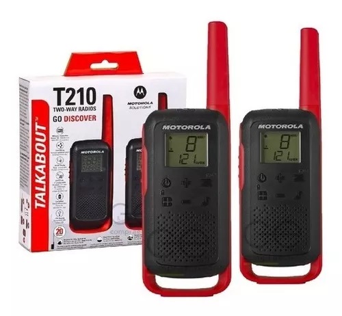 [748091019593] Par de Handy Walkie Talkie Motorola T210 32km Recargable