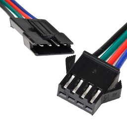 [500564] Cable Conector Macho-Hembra 4 Pin RGB