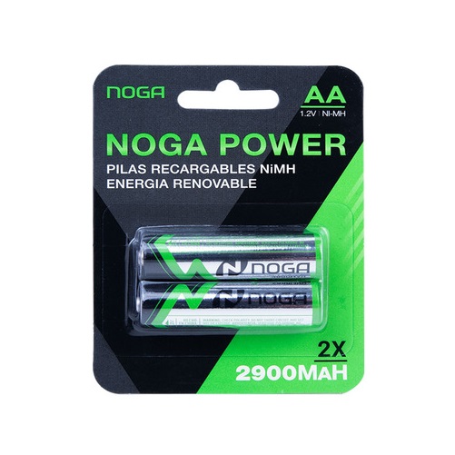 Pack 2 Pilas Recargables AA Noga 2700mAh