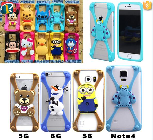 Funda Universal de Silicona para Celular Personajes Bumper