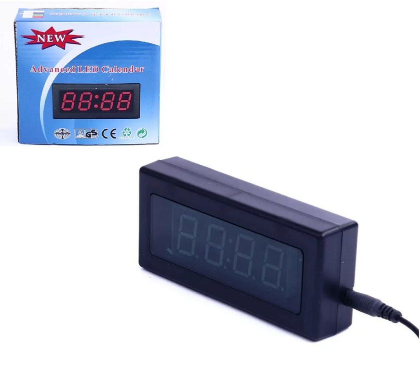Reloj con calendario y temperatura OM 12x5,5 cm