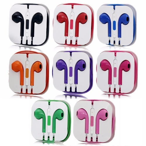 Auriculares Simil Ipod/Iphone Manos Libres 3.5 mm Colores