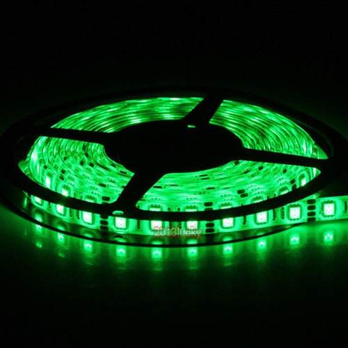 Tira led verde 5050 exterior 12v 5mts