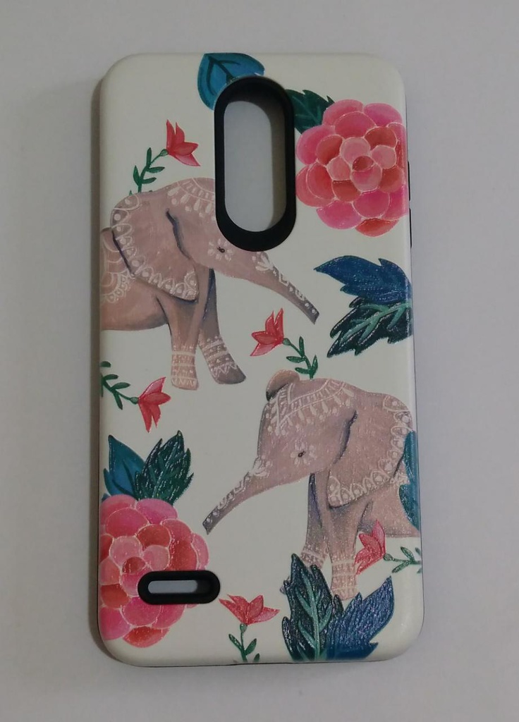 Tpu Rigido Estampado Royal Motorola Moto C Plus Elefantes