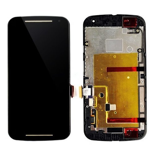 Modulo Motorola Moto G2 / XT1068 con marco negro (ORIG)