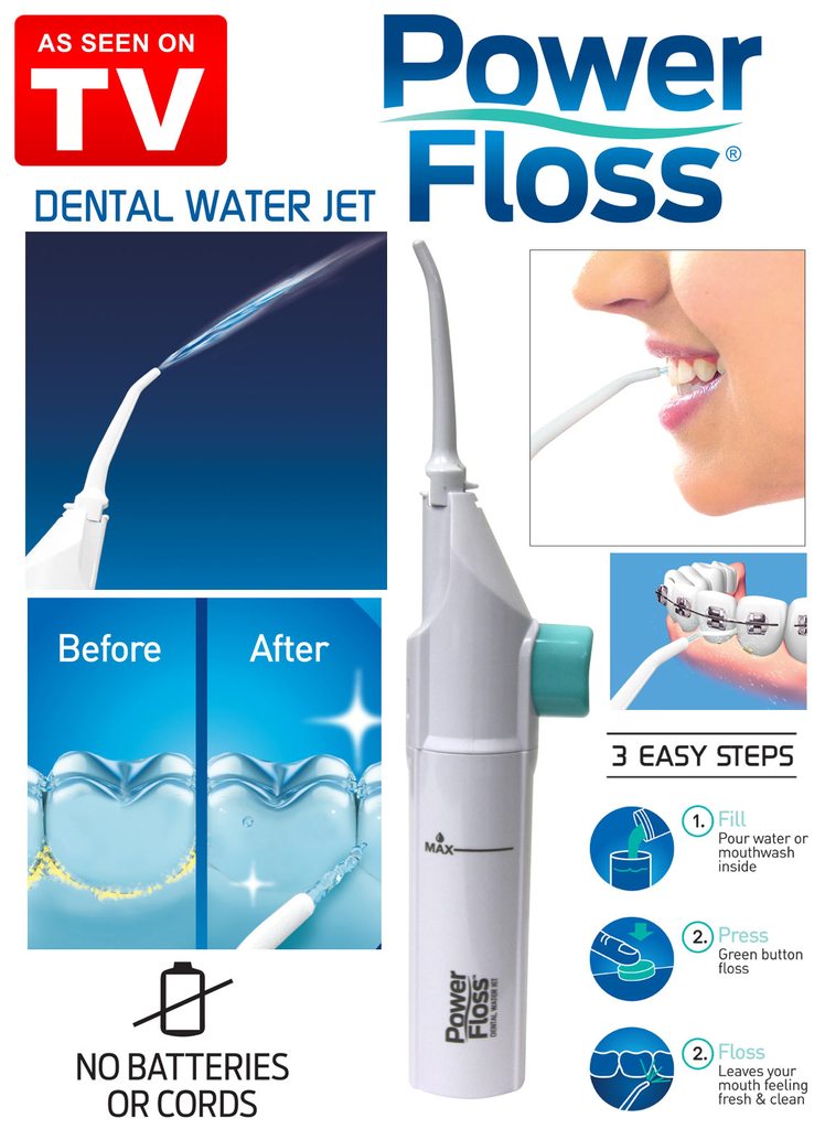 Limpiador Bucal Jet Power Floss Hilo Dental Duchador