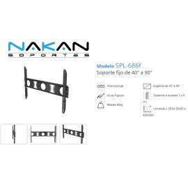Soporte TV 40&quot; a 90&quot; Nakan SPL-686f