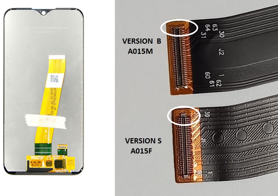 Modulo Samsung A01 vM A015M negro (ORIG)