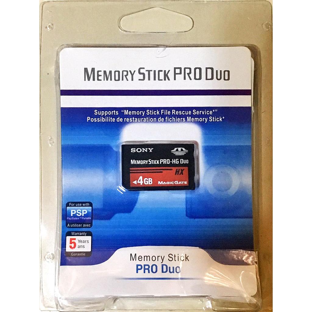 Memory stick pro duo 4GB