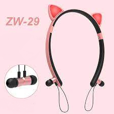 Auricular Vincha con Cable Intra Bluetooth Gato ZW-29