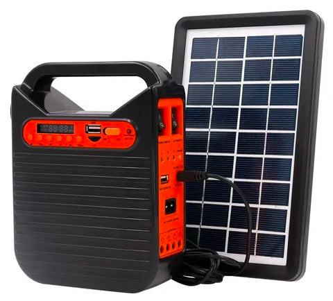 Kit Pantalla Solar con Parlante Bluetooth USB Power Bank Linterna Fm TYN-391BT