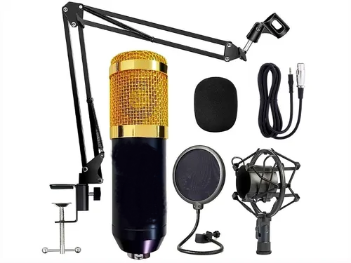 Kit soporte Microfono Profesional Condenser BM-800TZ