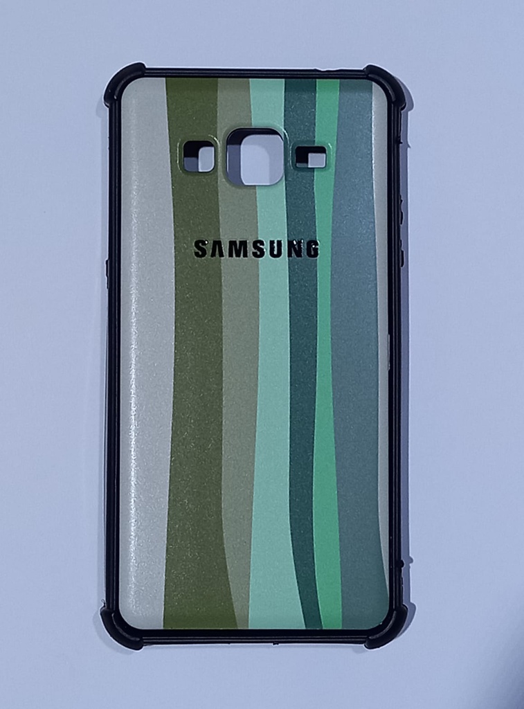 TPU Rigido estampado(Fb) Samsung A01 Rayas Color 6