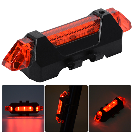 Luz Bicicleta Led Usb Recargable Delantera Roja