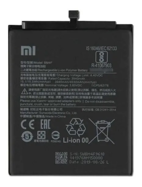 Bateria Xiaomi Mi A3 / Mi 9 Lite