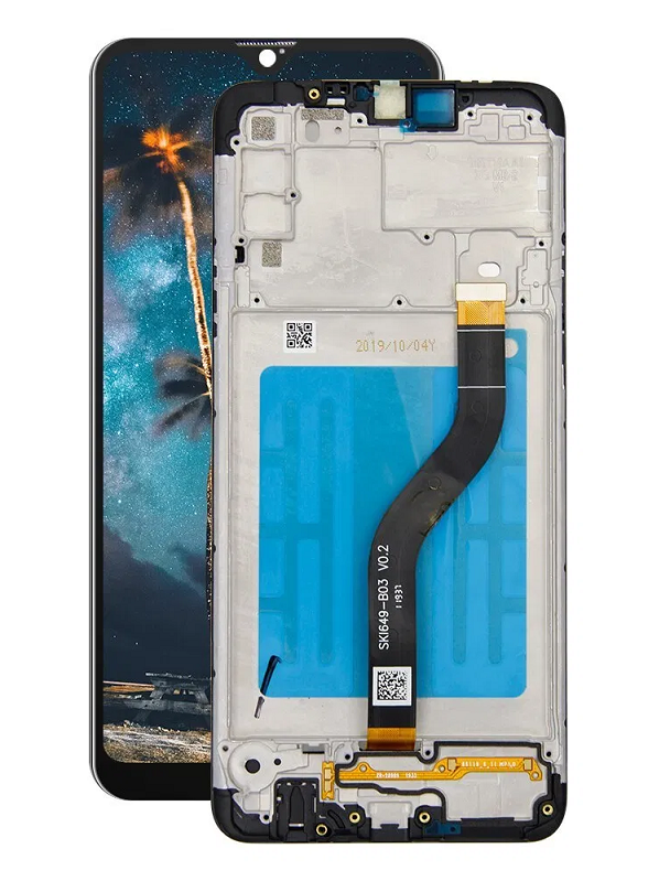 Modulo Samsung A20S / A207 con marco negro (ORIG)