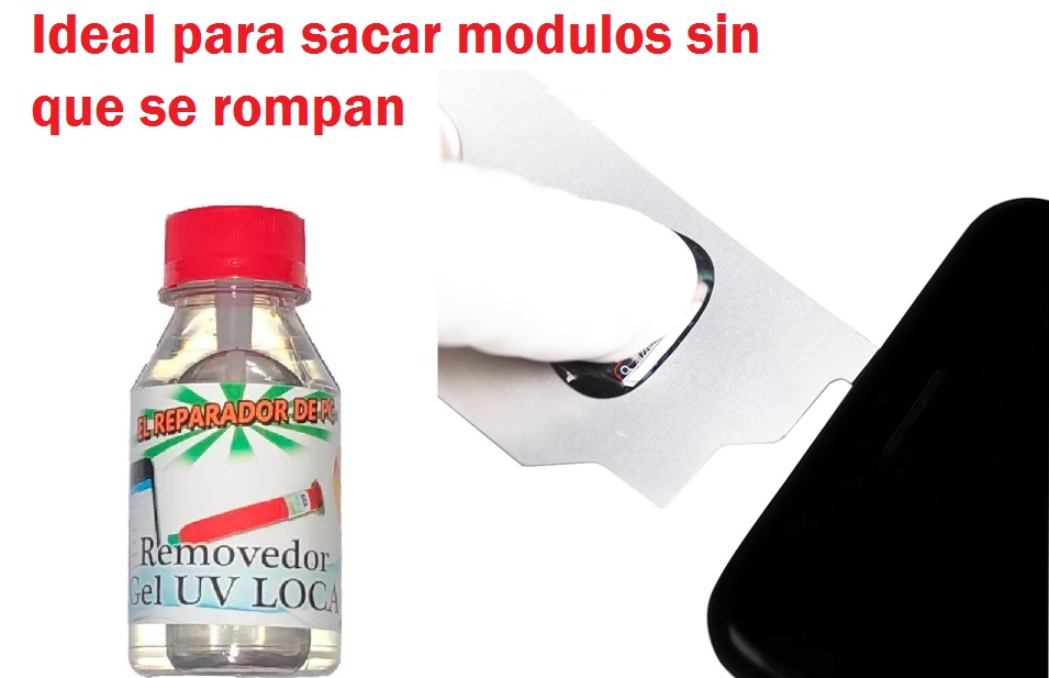 Removedor de Gel Uv loca y Pegamento 100cc para desenmarcar modulos