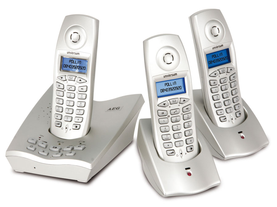 Telefono inalambrico triple D8000 Voice (Saldo - funciona uno y el resto a reparar / configurar) sin garantia