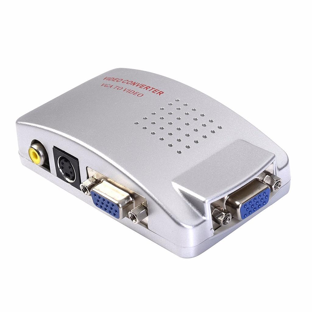 Adaptador Conversor Notebook A Tv Vga A Rca S-video yz-1801