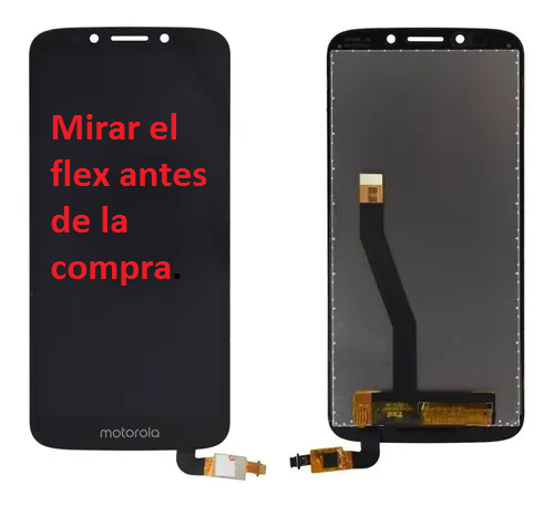 Modulo Motorola Moto E5 Play Go XT1921 / XT1920-18 (Flex largo) negro (ORIG)