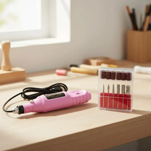 Torno para Uñas Electrico con 6 puntas