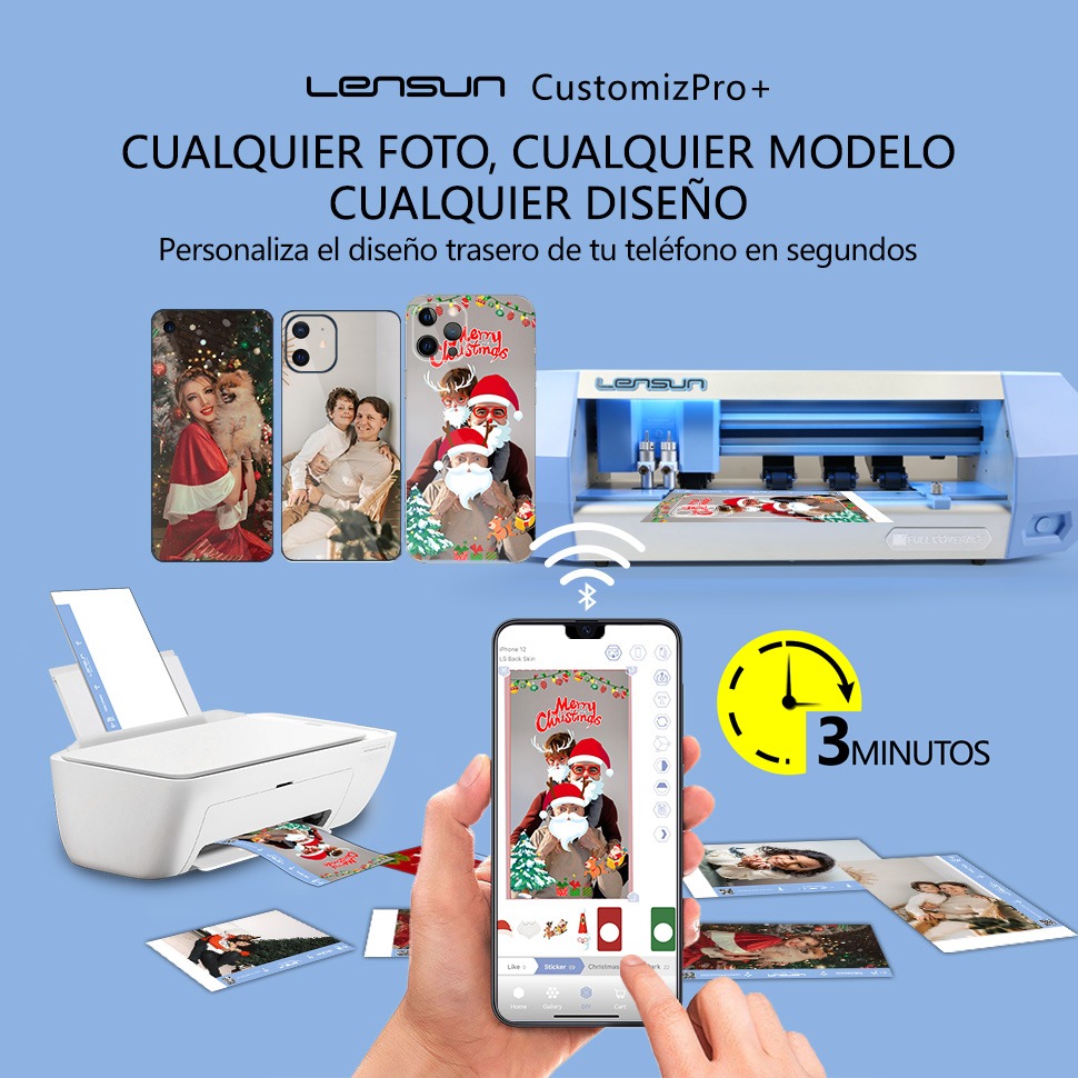 Laminas DIY Lensun Mate 50 Pcs (para imprimir diseño)