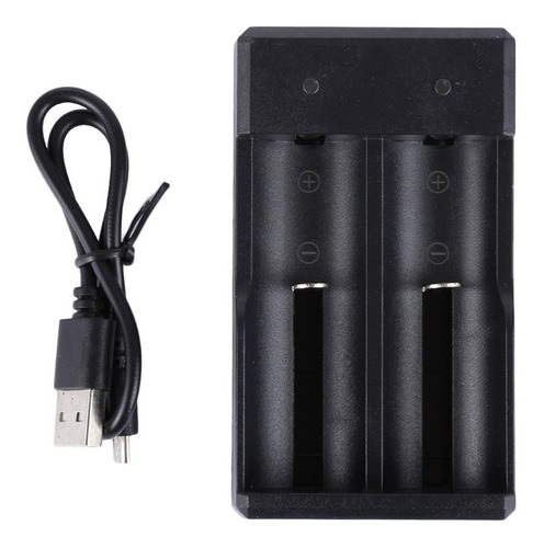 Cargador Usb Universal Doble para Pila Tactica / Bateria 18650 22650 26650 26700