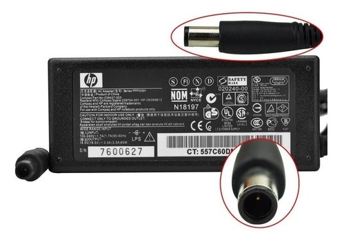Cargador de Notebook 18.5V 3.5A DC 7.4*5.0 HP